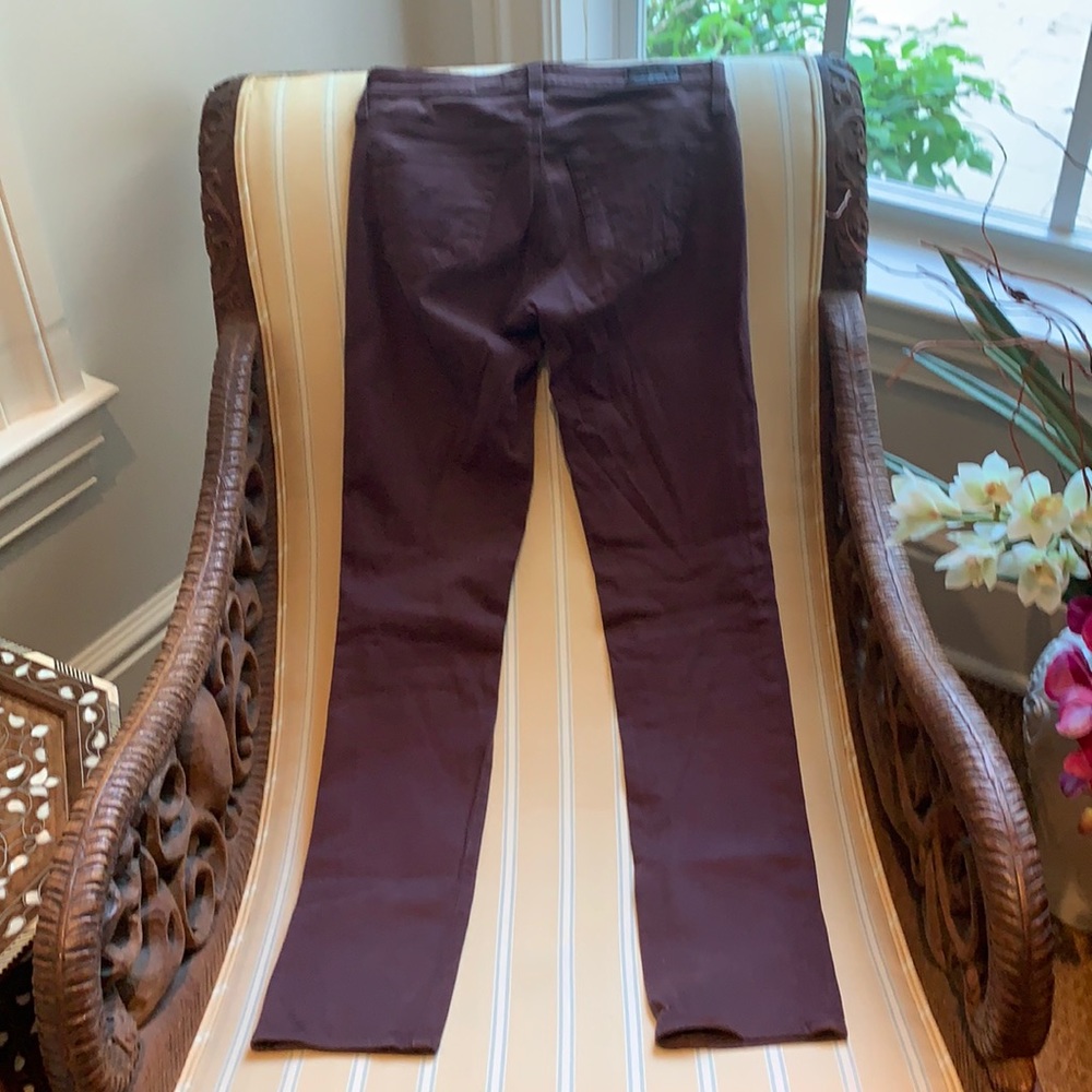 AG STILT LIKE NEW CIGARETTE LEG JEANS IN SOFT PIMA COTTON FABRICATION COLOR PLUM - Picture 10 of 11